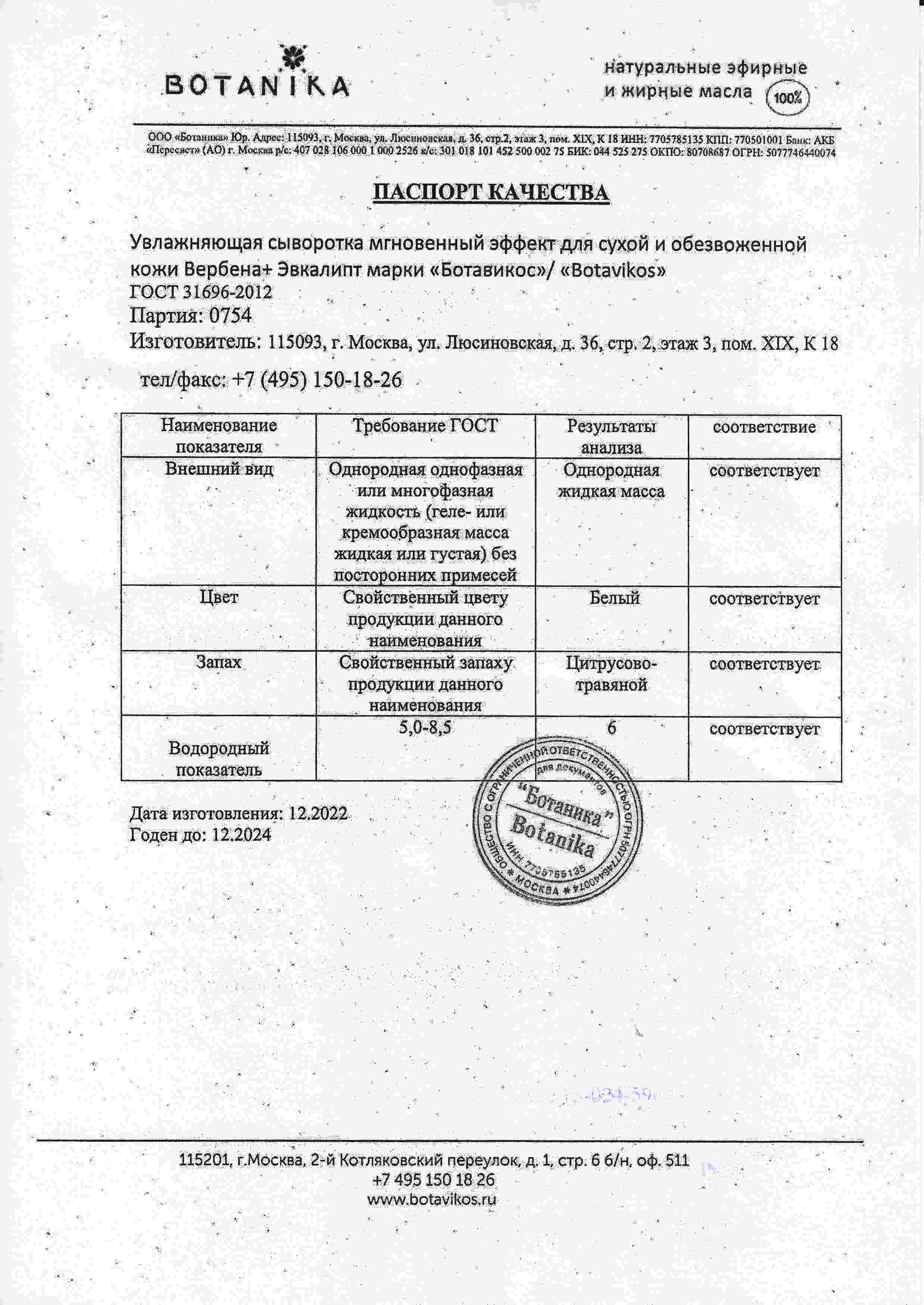 Паспорт №122022